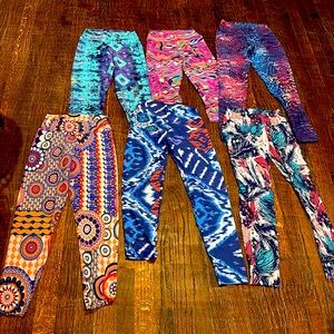 Bundle of 6 liquido yoga pants / crops euc sz S